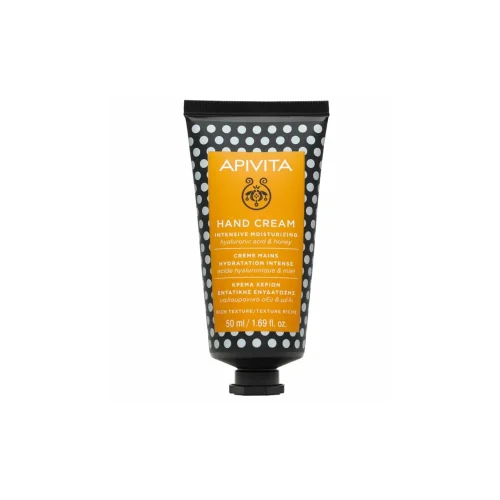 Apivita Hand Cream &Kappa;&rho;έ&mu;&alpha; &Chi;&epsilon;&rho;&iota;ώ&nu; &Epsilon;&nu;&tau;&alpha;&tau;&iota;&kappa;ή&sigmaf; &Epsilon;&nu;&upsilon;&delta;ά&tau;&omega;&sigma;&eta;&sigmaf; &mu;&epsilon; &Upsilon;&alpha;&lambda;&omicron;&upsilon;&rho;&omicron;&nu;&iota;&kappa;ό &Omicron;&xi;ύ &kappa;&alpha;&iota; &Mu;έ&lambda;&iota; 50ml