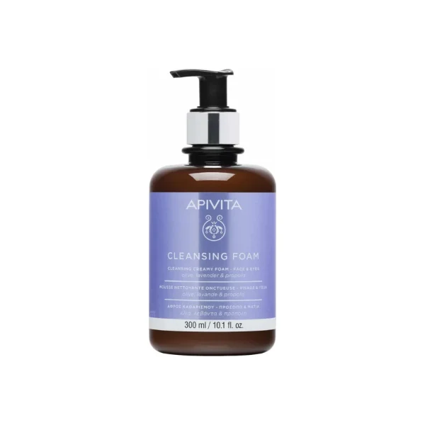 Apivita &alpha;&phi;&rho;ό&sigmaf; &kappa;&alpha;&theta;&alpha;&rho;&iota;&sigma;&mu;&omicron;ύ Cleansing Creamy &pi;&rho;ό&sigma;&omega;&pi;&omicron;-&mu;ά&tau;&iota;&alpha; 300ml