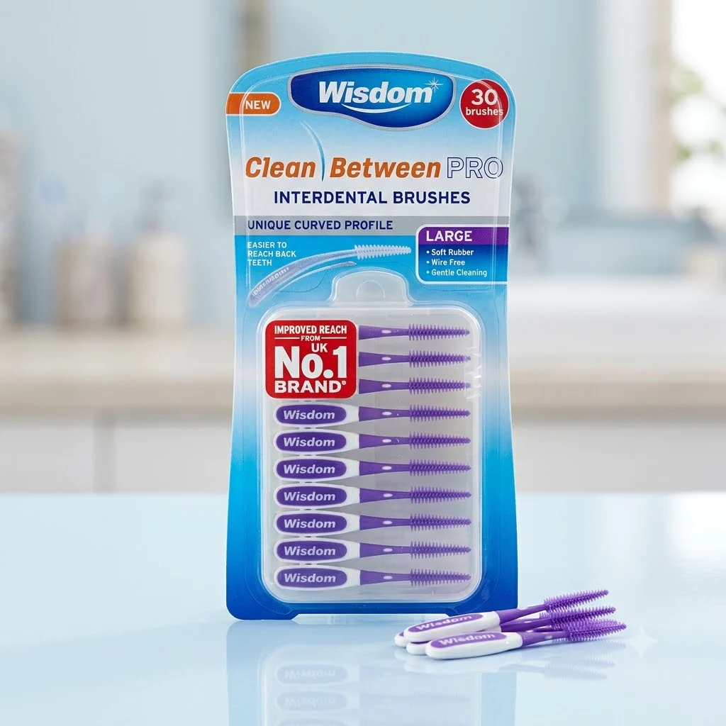 Wisdom Clean Between Pro Μεσοδόντιες Οδοντογλυφίδες Μωβ Large 30τεμ