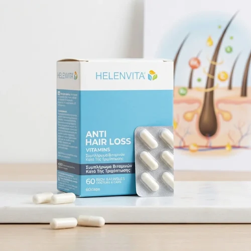 Helenvita Anti Hair Loss &Sigma;&upsilon;&mu;&pi;&lambda;ή&rho;&omega;&mu;&alpha; &Beta;&iota;&tau;&alpha;&mu;&iota;&nu;ώ&nu; &Kappa;&alpha;&tau;ά &tau;&eta;&sigmaf; &Tau;&rho;&iota;&chi;ό&pi;&tau;&omega;&sigma;&eta;&sigmaf; 60caps