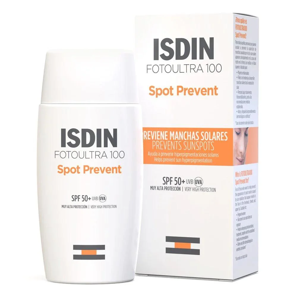 Isdin Spot Prevent Fusion Fluid Αντηλιακό Προσώπου SPF50+ 50ml
