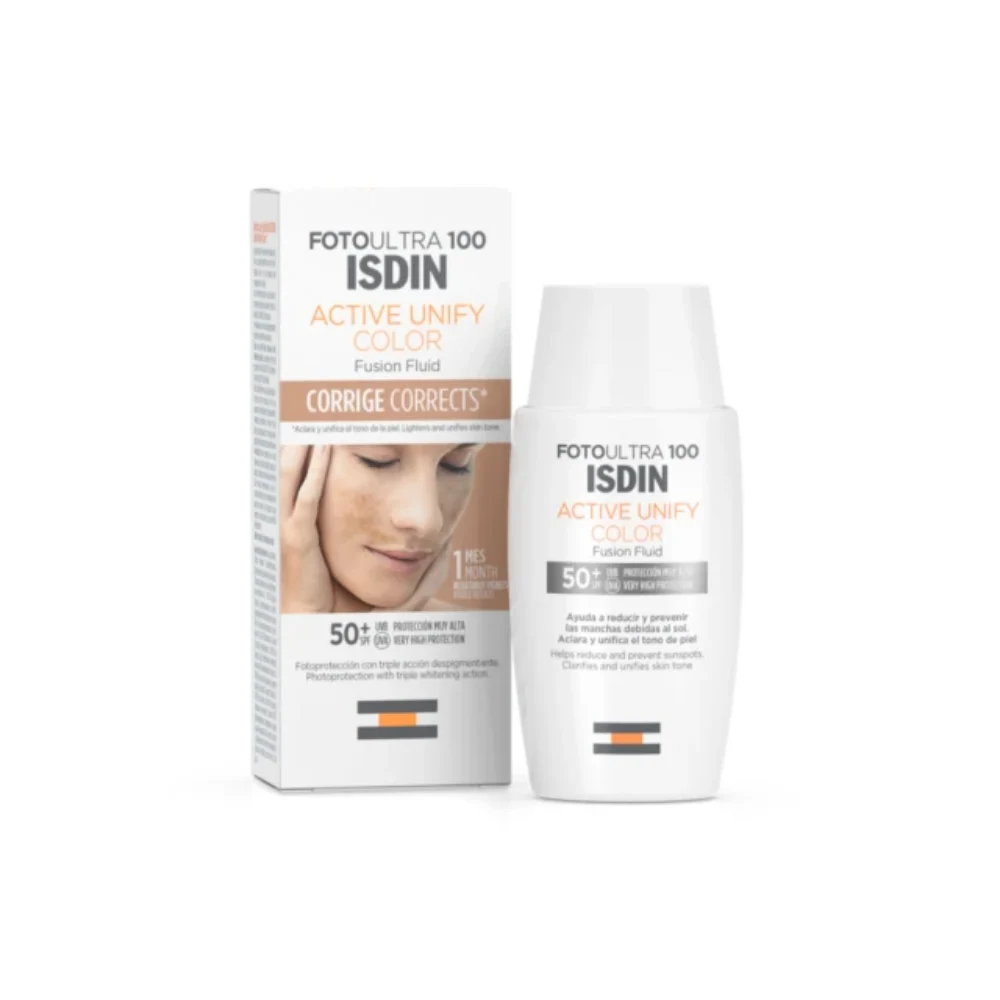 Isdin fotoultra 100 active unify color spf50+, 50ml