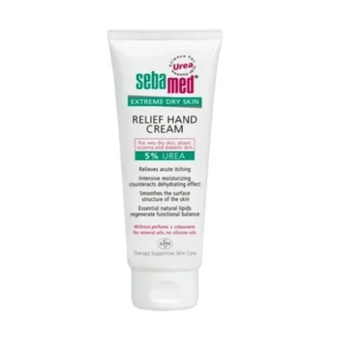 Sebamed Hand Cream Urea 5% &Kappa;&rho;έ&mu;&alpha; &Chi;&epsilon;&rho;&iota;ώ&nu; &mu;&epsilon; &Omicron;&upsilon;&rho;ί&alpha; &gamma;&iota;&alpha; ά&mu;&epsilon;&sigma;&eta; &epsilon;&nu;&upsilon;&delta;ά&tau;&omega;&sigma;&eta; 75ml