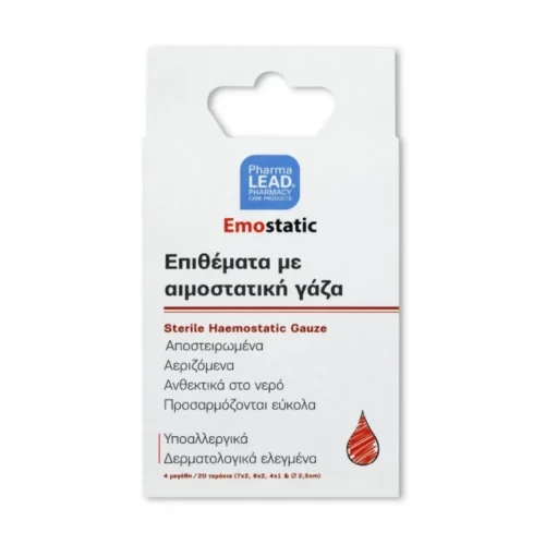 Pharmalead Emostatic &Epsilon;&pi;&iota;&theta;έ&mu;&alpha;&tau;&alpha; &mu;&epsilon; &Alpha;&iota;&mu;&omicron;&sigma;&tau;&alpha;&tau;&iota;&kappa;ή &Gamma;ά&zeta;&alpha; &sigma;&epsilon; 4 &Mu;&epsilon;&gamma;έ&theta;&eta;, 20&tau;&epsilon;&mu;