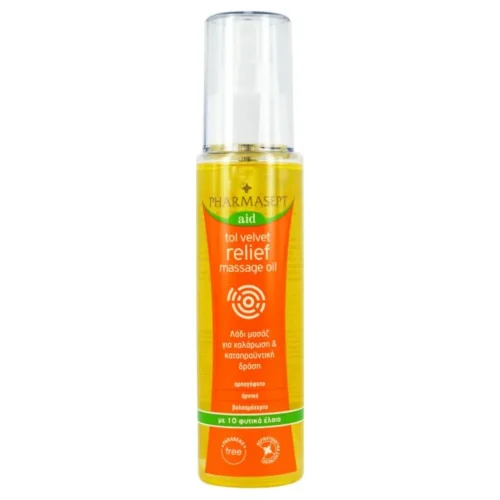 Pharmasept Aid Relief Massage Oil &Lambda;ά&delta;&iota; &gamma;&iota;&alpha; &Mu;&alpha;&sigma;ά&zeta; &Sigma;ώ&mu;&alpha;&tau;&omicron;&sigmaf; 100ml