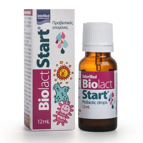 Intermed Biolact Start &Sigma;&tau;&alpha;&gamma;ό&nu;&epsilon;&sigmaf; &mu;&epsilon; &Pi;&rho;&omicron;&beta;&iota;&omicron;&tau;&iota;&kappa;ά &gamma;&iota;&alpha; &Pi;&alpha;&iota;&delta;&iota;ά 12ml