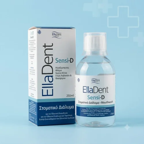 Elladent Sensi D &Sigma;&tau;&omicron;&mu;&alpha;&tau;&iota;&kappa;ό &Delta;&iota;ά&lambda;&upsilon;&mu;&alpha; &gamma;&iota;&alpha; &tau;&eta;&nu; &Omicron;&delta;&omicron;&nu;&tau;&iota;&kappa;ή &Epsilon;&upsilon;&alpha;&iota;&sigma;&theta;&eta;&sigma;ί&alpha; 250ml