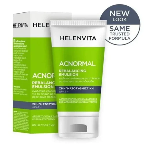 Helenvita Acnormal Rebalancing Emulsion &Epsilon;&nu;&upsilon;&delta;&alpha;&tau;&iota;&kappa;ή &Lambda;&omicron;&sigma;&iota;ό&nu; &gamma;&iota;&alpha; &Alpha;&kappa;&nu;&epsilon;ϊ&kappa;ή &Epsilon;&pi;&iota;&delta;&epsilon;&rho;&mu;ί&delta;&alpha; 60ml