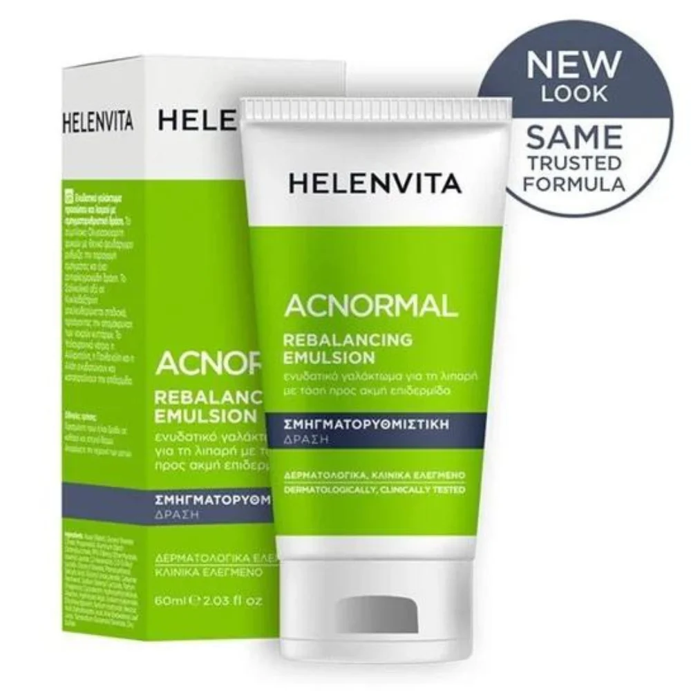 Helenvita Acnormal Rebalancing Emulsion Ενυδατική Λοσιόν για Ακνεϊκή Επιδερμίδα 60ml