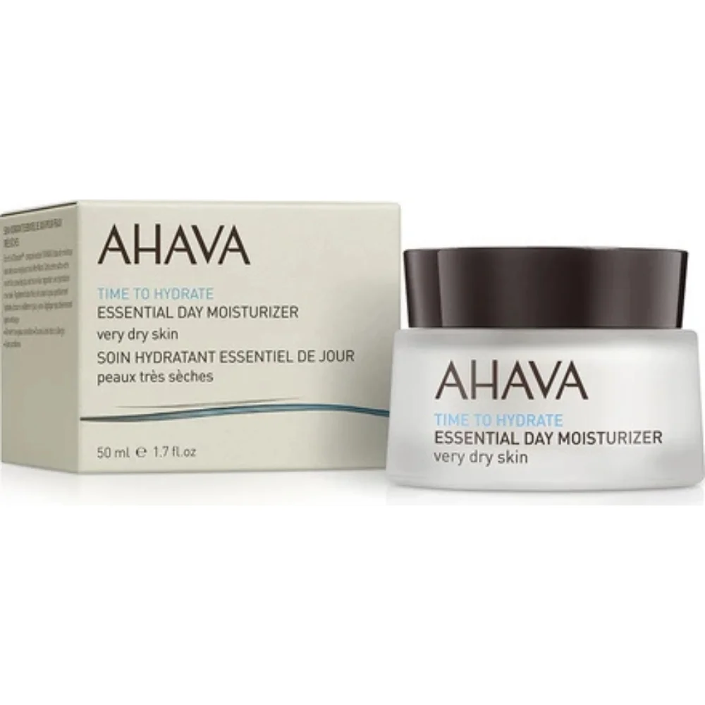 Ahava Time To Hydrate Essential Day Moisturizer Very Dry Skin Ενυδατική Κρέμα Για Ξηρά Δέρματα 50ml