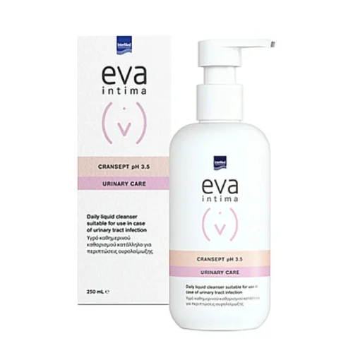 Eva Intima Cransept &Upsilon;&gamma;&rho;ό &Kappa;&alpha;&theta;&eta;&mu;&epsilon;&rho;&iota;&nu;&omicron;ύ &Kappa;&alpha;&theta;&alpha;&rho;&iota;&sigma;&mu;&omicron;ύ &Kappa;&alpha;&tau;ά&lambda;&lambda;&eta;&lambda;&omicron; &gamma;&iota;&alpha; &Pi;&epsilon;&rho;&iota;&pi;&tau;ώ&sigma;&epsilon;&iota;&sigmaf; &Omicron;&upsilon;&rho;&omicron;&lambda;&omicron;ί&mu;&omega;&xi;&eta;&sigmaf;, 250ml