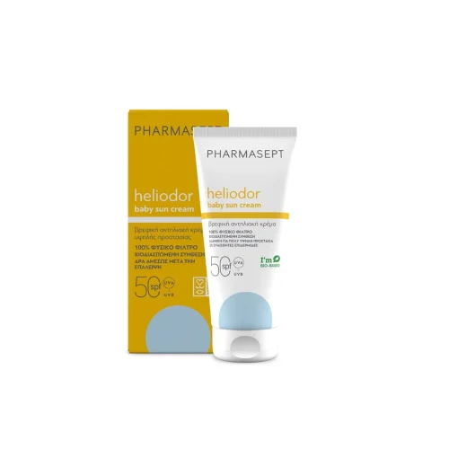 Pharmasept Heliodor BABY Sun Cream SPF 50 &Beta;&rho;&epsilon;&phi;&iota;&kappa;ό &Alpha;&nu;&tau;&eta;&lambda;&iota;&alpha;&kappa;ό 100ml.