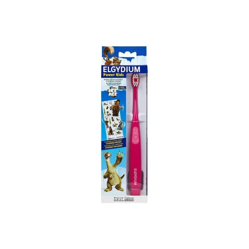 Elgydium Power Kids Ice Age Pink - &Pi;&alpha;&iota;&delta;&iota;&kappa;ή &Eta;&lambda;&epsilon;&kappa;&tau;&rho;&iota;&kappa;ή &Omicron;&delta;&omicron;&nu;&tau;ό&beta;&omicron;&upsilon;&rho;&tau;&sigma;&alpha; &Sigma;&epsilon; &Rho;&omicron;&zeta; &Chi;&rho;ώ&mu;&alpha; 1&tau;&mu;&chi;