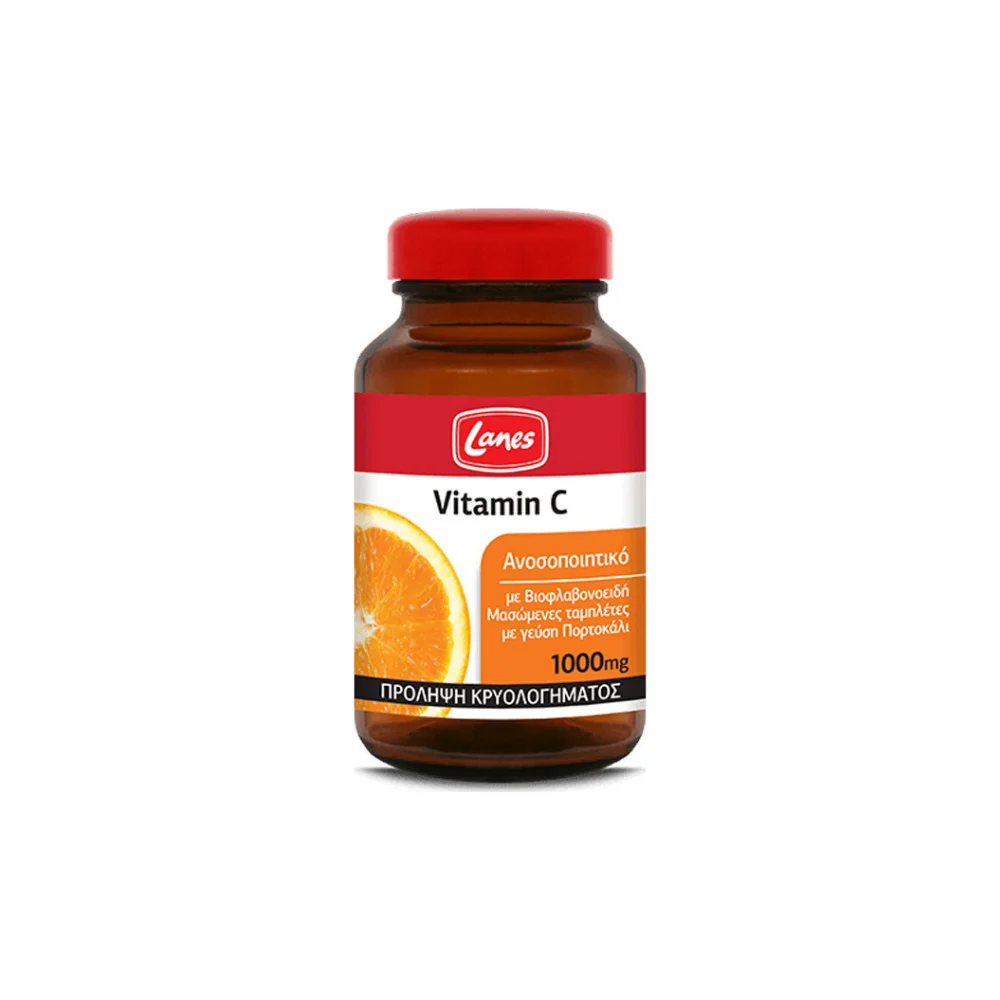 Lanes - Vitamin C 1000mg 60 Μασώμενες Ταμπλέτες