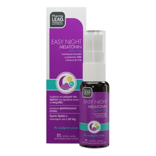 PharmaLead Easy Night Melatonin Spray 1mg &Sigma;&upsilon;&mu;&pi;&lambda;ή&rho;&omega;&mu;&alpha; &Delta;&iota;&alpha;&tau;&rho;&omicron;&phi;ή&sigmaf; &gamma;&iota;&alpha; &tau;&eta; &Delta;&iota;&alpha;&tau;ή&rho;&eta;&sigma;&eta; &tau;&omicron;&upsilon; &Phi;&upsilon;&sigma;&iota;&omicron;&lambda;&omicron;&gamma;&iota;&kappa;&omicron;ύ Ύ&pi;&nu;&omicron;&upsilon; 20ml