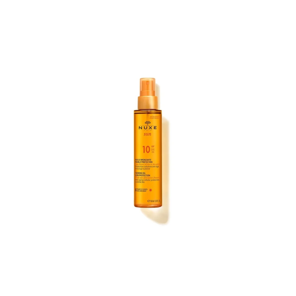 NUXE SUN TANNING OIL- ΛΑΔΙ ΜΑΥΡΙΣΜΑΤΟΣ ΓΙΑ ΠΡΟΣΩΠΟ & ΣΩΜΑ SPF10 150ML