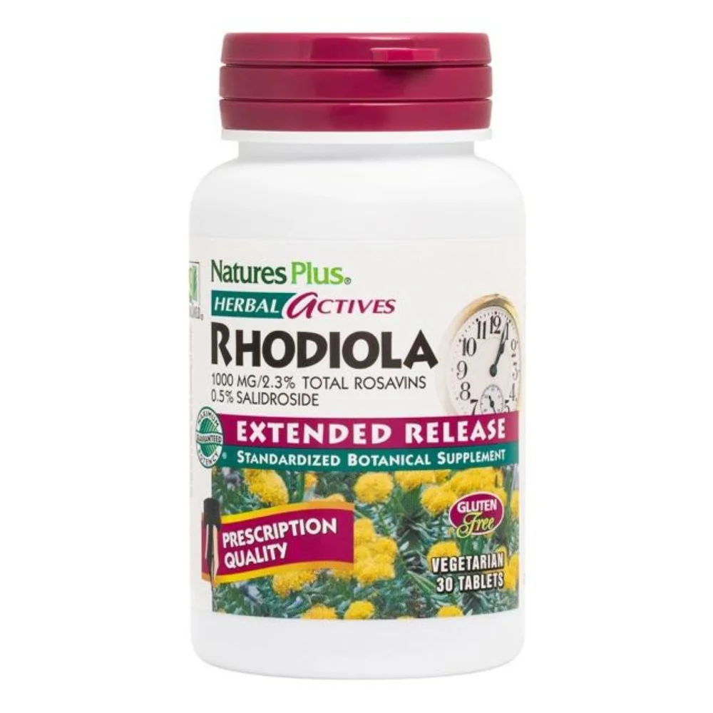 Natures Plus Ροδιόλα 1000mg Παρατεταμένης Αποδέυσμευσης 30tab