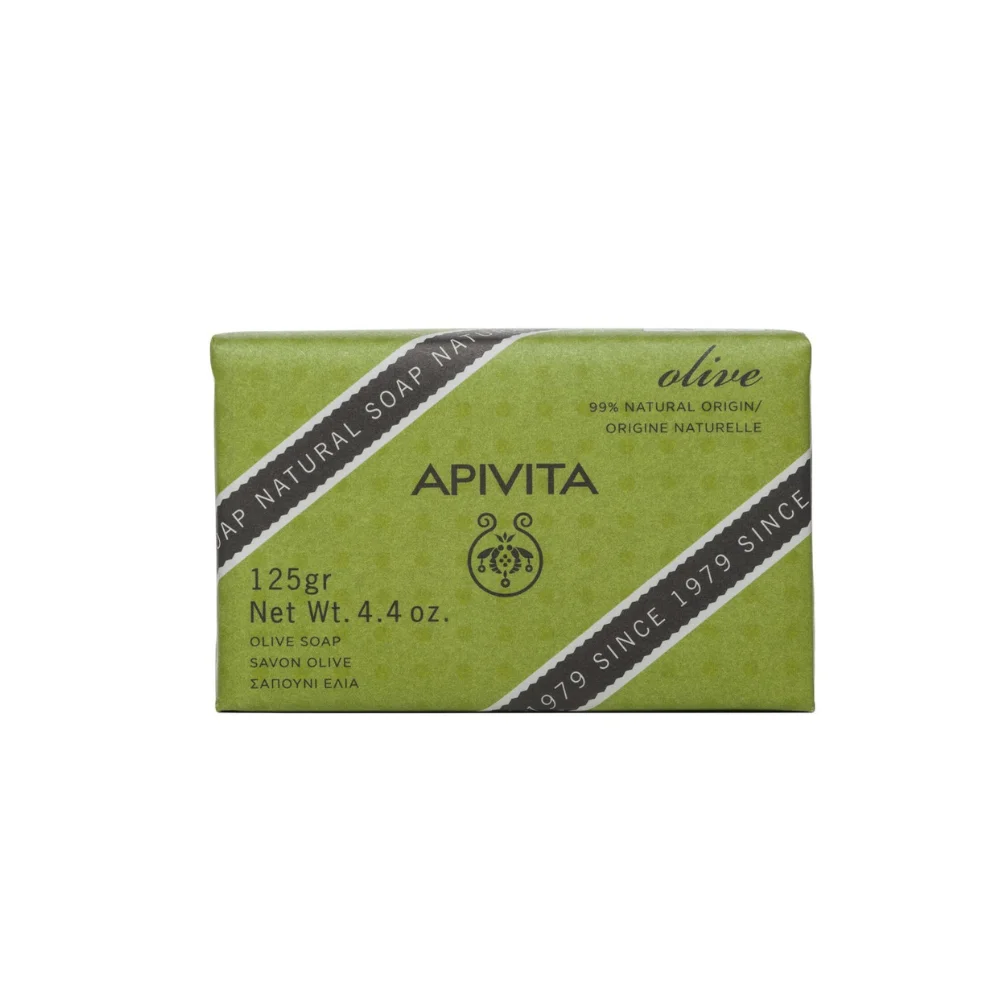 Apivita Natural Soap Σαπούνι Με Ελιά Για Ξηρές Επιδερμίδες 125gr