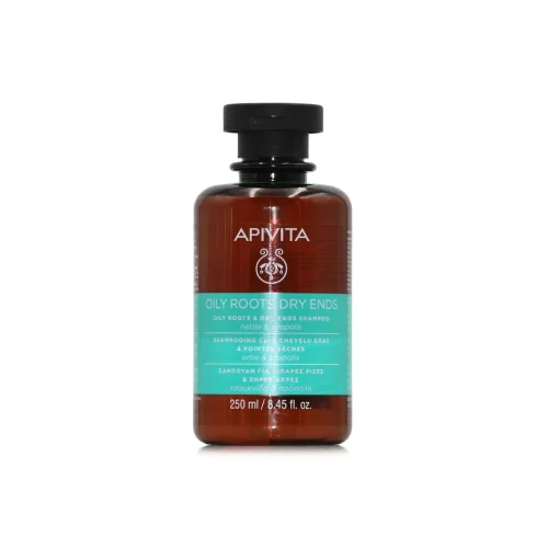 Apivita oily roots dry ends &sigma;&alpha;&mu;&pi;&omicron;&upsilon;ά&nu; &gamma;&iota;&alpha; &lambda;&iota;&pi;&alpha;&rho;έ&sigmaf; &rho;ί&zeta;&epsilon;&sigmaf; 250ml