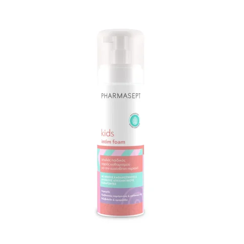 Pharmasept Kids Intim Foam &Pi;&alpha;&iota;&delta;&iota;&kappa;ό&sigmaf; &Alpha;&phi;&rho;ό&sigmaf; &Kappa;&alpha;&theta;&alpha;&rho;&iota;&sigma;&mu;&omicron;ύ &Gamma;&iota;&alpha; &Tau;&eta;&nu; &Epsilon;&upsilon;&alpha;ί&sigma;&theta;&eta;&tau;&eta; &Pi;&epsilon;&rho;&iota;&omicron;&chi;ή 200ml