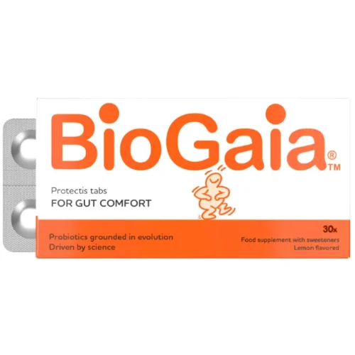 BioGaia Protectis &Pi;&rho;&omicron;&beta;&iota;&omicron;&tau;&iota;&kappa;ά &gamma;&iota;&alpha; Ό&lambda;&eta; &tau;&eta;&nu; &Omicron;&iota;&kappa;&omicron;&gamma;έ&nu;&epsilon;&iota;&alpha; &mu;&epsilon; &Gamma;&epsilon;ύ&sigma;&eta; &Lambda;&epsilon;&mu;ό&nu;&iota; 30 &Mu;&alpha;&sigma;ώ&mu;&epsilon;&nu;&alpha; &Delta;&iota;&sigma;&kappa;ί&alpha;