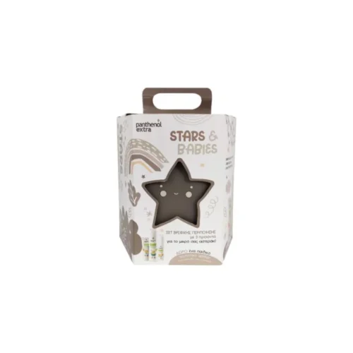 PANTHENOL EXTRA Stars & Babies Baby Shower & Shampoo 300ml & Body Milk 125ml & Nappy Cream 100ml & &Delta;ώ&rho;&omicron; &Phi;&omega;&tau;&iota;&sigma;&tau;&iota;&kappa;ό &Alpha;&sigma;&tau;έ&rho;&iota; &Gamma;&kappa;&rho;&iota;