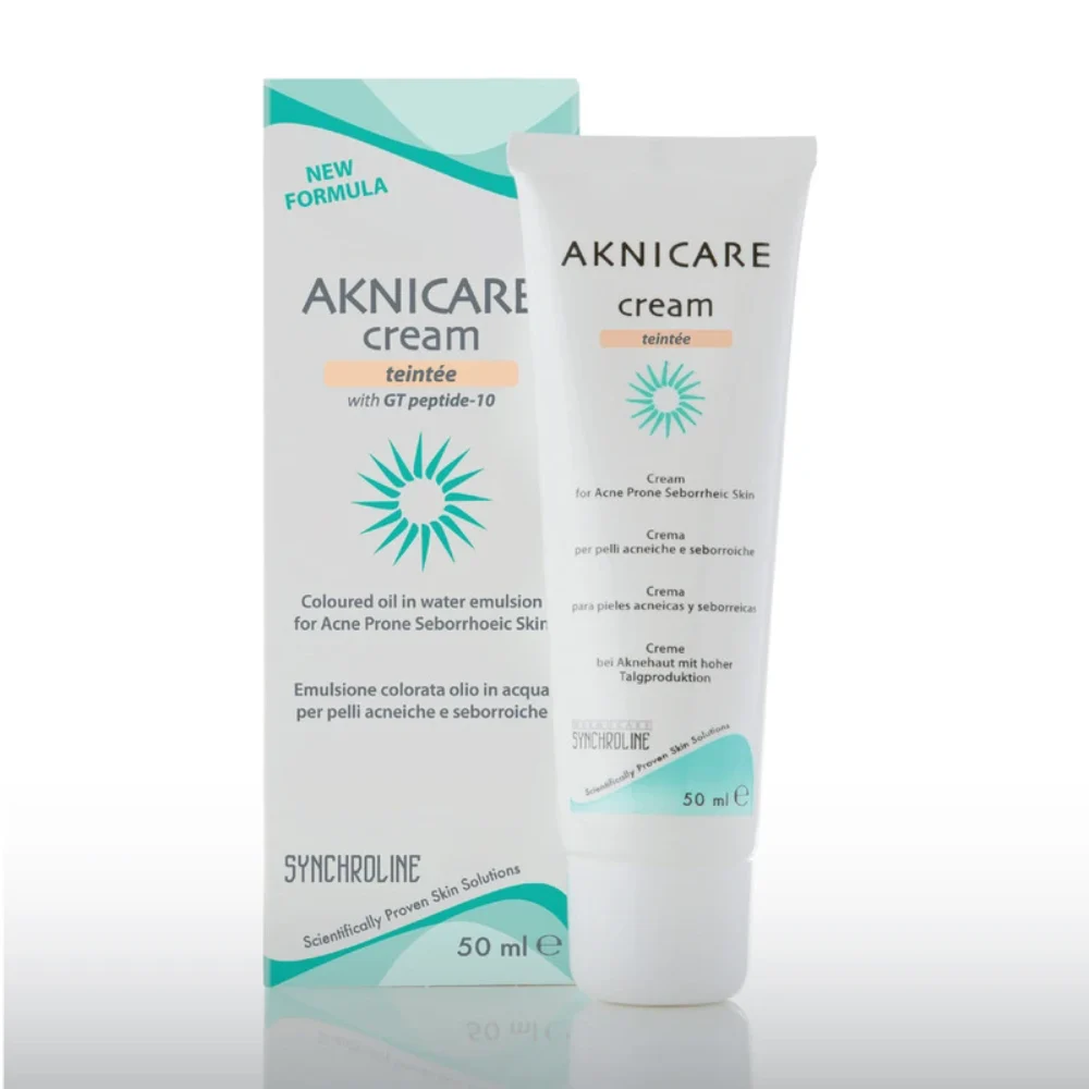 Synchroline Aknicare Cream Teintee Clair Κρέμα Προσώπου Με Χρώμα 50 ml