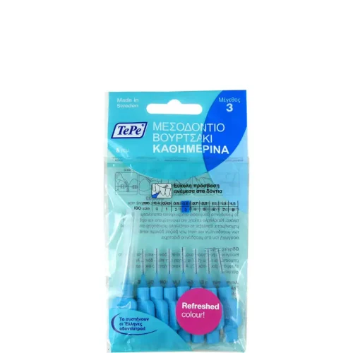 TePe Original &Mu;&epsilon;&sigma;&omicron;&delta;ό&nu;&tau;&iota;&alpha; &Beta;&omicron;&upsilon;&rho;&tau;&sigma;ά&kappa;&iota;&alpha; 0.6mm &Mu;&pi;&lambda;&epsilon; 8&tau;&mu;&chi;