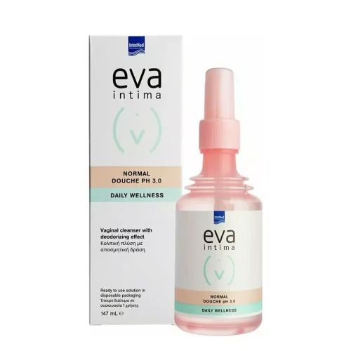 Intermed Eva Intima Daily Wellness Normal Douche &Kappa;&omicron;&lambda;&pi;&iota;&kappa;ή &Pi;&lambda;ύ&sigma;&eta; pH 3 &Upsilon;&gamma;&rho;ό &Kappa;&alpha;&theta;&alpha;&rho;&iota;&sigma;&mu;&omicron;ύ 147ml