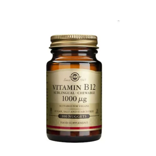 Solgar Vitamin B12 1000mcg 100 &upsilon;&pi;&omicron;&gamma;&lambda;ώ&sigma;&sigma;&iota;&alpha; &delta;&iota;&sigma;&kappa;ί&alpha;