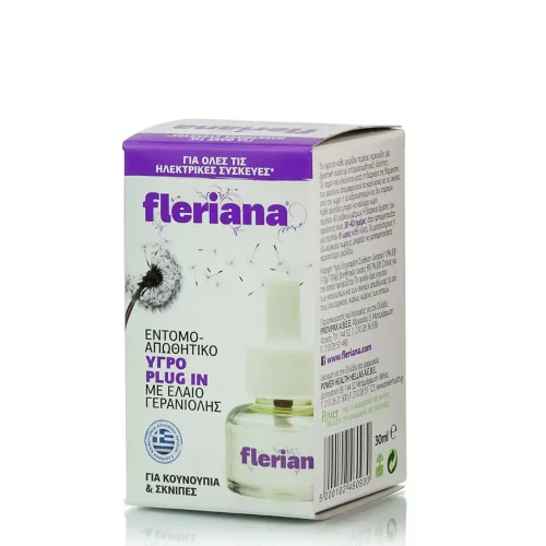 Fleriana Plug in &Alpha;&nu;&tau;&alpha;&lambda;&lambda;&alpha;&kappa;&tau;&iota;&kappa;ό &Upsilon;&gamma;&rho;ό &gamma;&iota;&alpha; &Kappa;&omicron;&upsilon;&nu;&omicron;ύ&pi;&iota;&alpha; 30ml