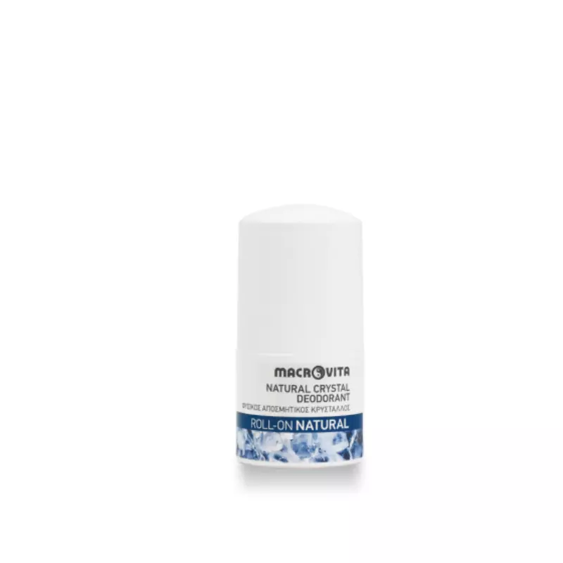 Macrovita Natural Crystal Deodorant Φυσικός Αποσμητικός Κρύσταλλος Roll On Natural 50ml