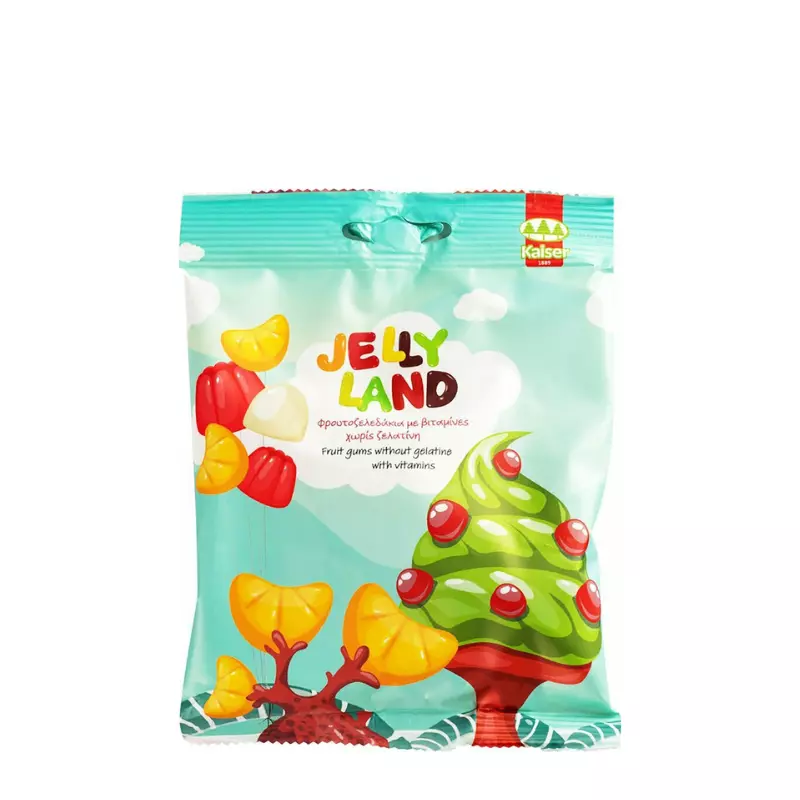 Kaiser 1889 Ζελεδάκια Jelly Land Με Βιταμίνες Χωρίς Ζελατίνη με Γεύση Μάνγκο / Ανανά / Passion Fruit 100gr