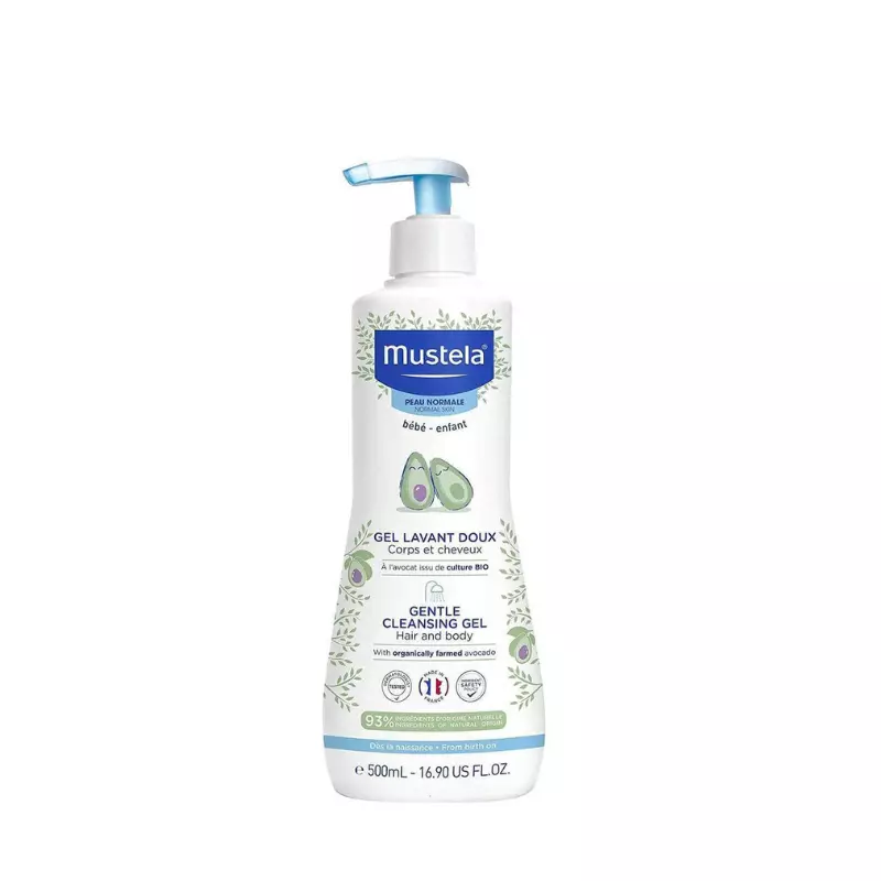 Mustela Gentle Cleansing Gel Απαλό Τζελ Καθαρισμού για Μαλλιά & Σώμα 500ml