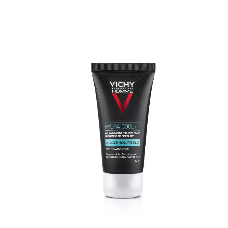 Vichy Homme Hydra Cool Ενυδατικό Τζελ για Πρόσωπο Μάτια με Υαλουρονικό Οξύ 50ml