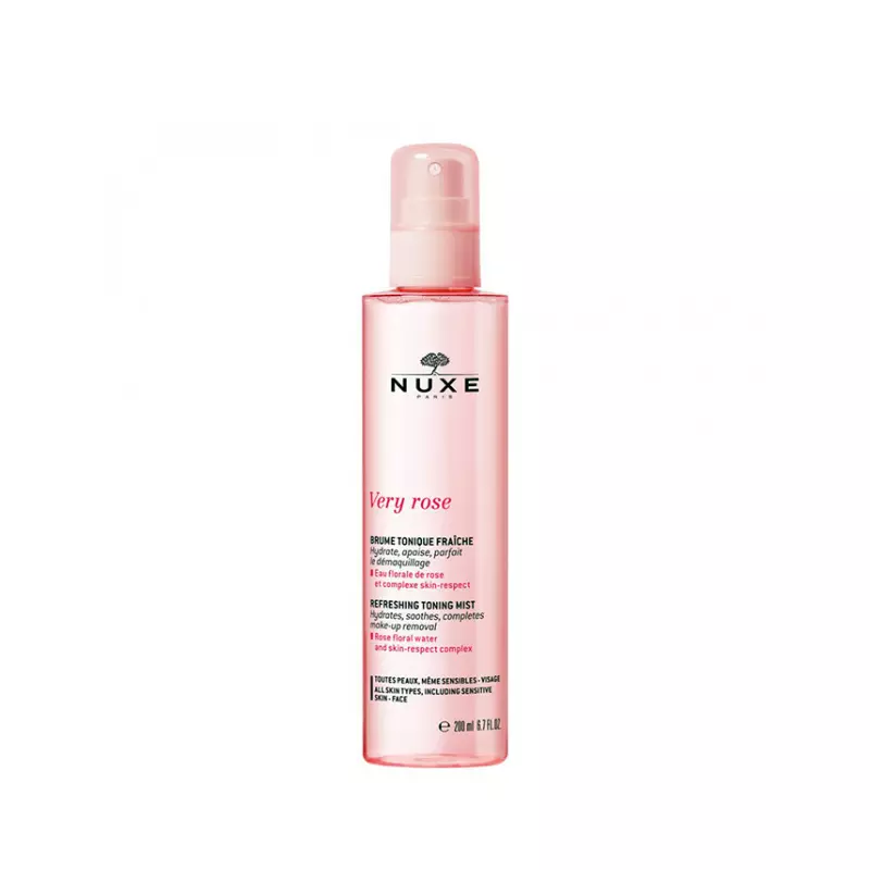 Nuxe Very Rose Refresing Toning Mist Τονωτική Λοσιόν Προσώπου Σε Μορφή Spray 200ml