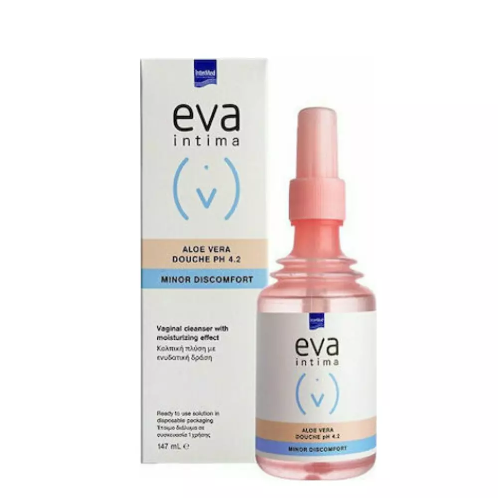 Intermed Eva Intima Minor Discomfort Aloe Vera Douche pH 4.2 Υγρό Καθαρισμού με Αλόη 147ml
