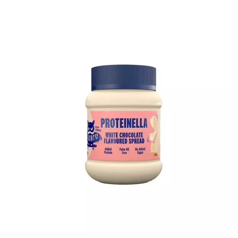 HealthyCo Proteinella White Chocolate 400g Πρωτεϊνική κρέμα φουντουκιού με πολλαπλές ωφέλειες. Περιέχει καθαρή whey πρωτεϊνη, φυτικές ίνες και βιταμίνες.