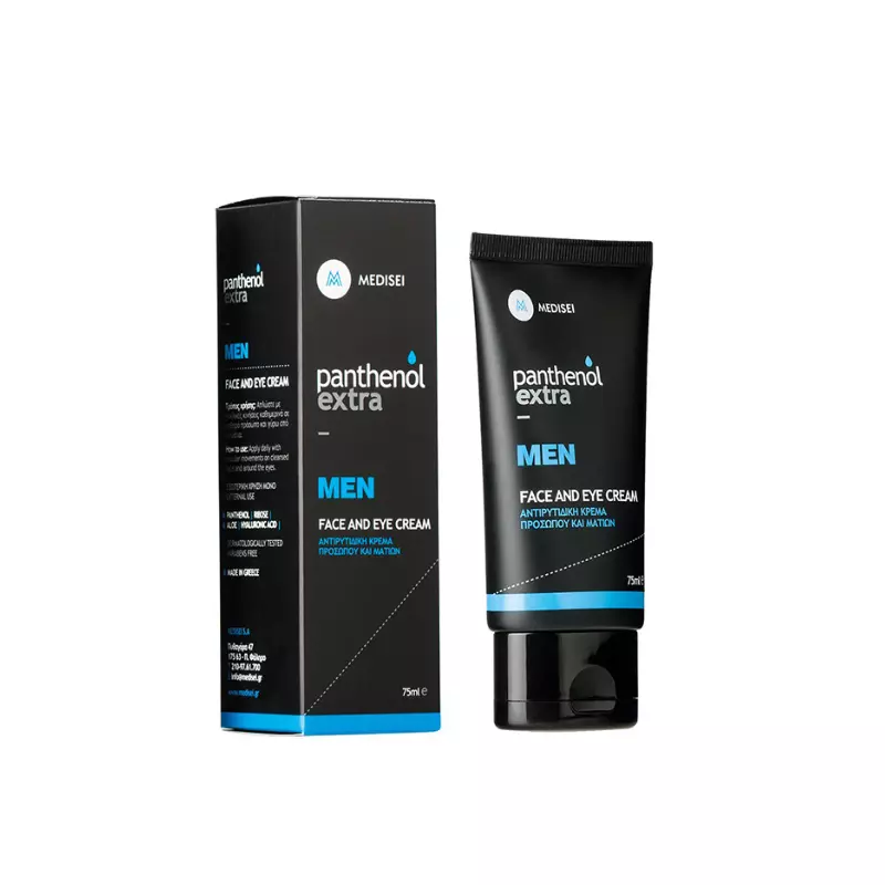Panthenol Extra Men Face and Eye Cream Αντιρυτιδική Κρέμα Προσώπου & Ματιών 75ml
