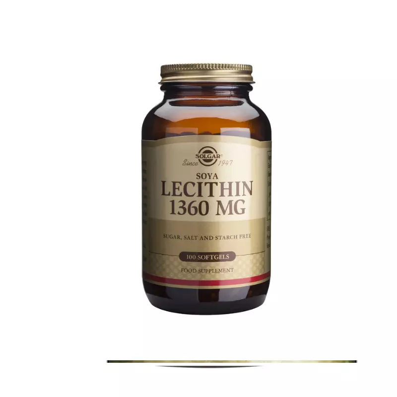 Solgar - Lecithin 1360mg - 100softgels Συμπλήρωμα διατροφής με λεκιθίνη σόγιας που περιέχει φυσικά θρεπτικά συστατικά όπως ωφέλιμα λιπαρά οξέα, φώσφορο, χολίνη και ινοσιτόλη.