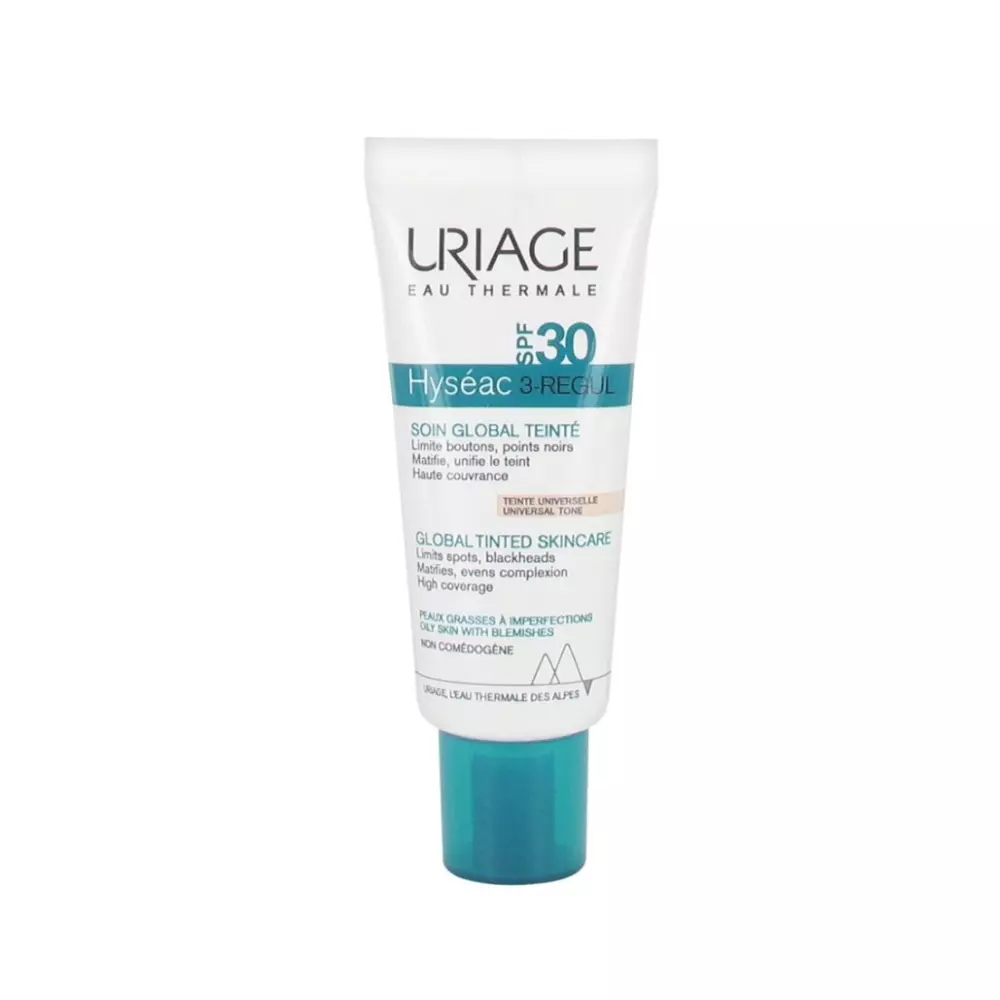 Uriage Hyseac 3-Regul Global Tinted Skin-Care SPF30 Κρέμα Προσώπου Κατά των Ατελειών με Χρώμα 40ml