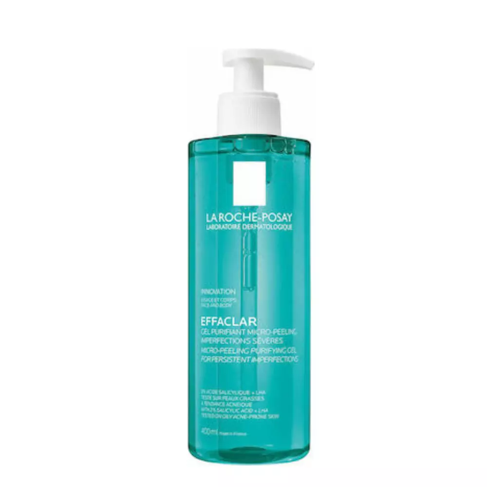 La Roche Posay Gel Καθαρισμού Effaclar Face And Body Micro-Peeling Purifying Wash για Λιπαρές Επιδερμίδες 400ml