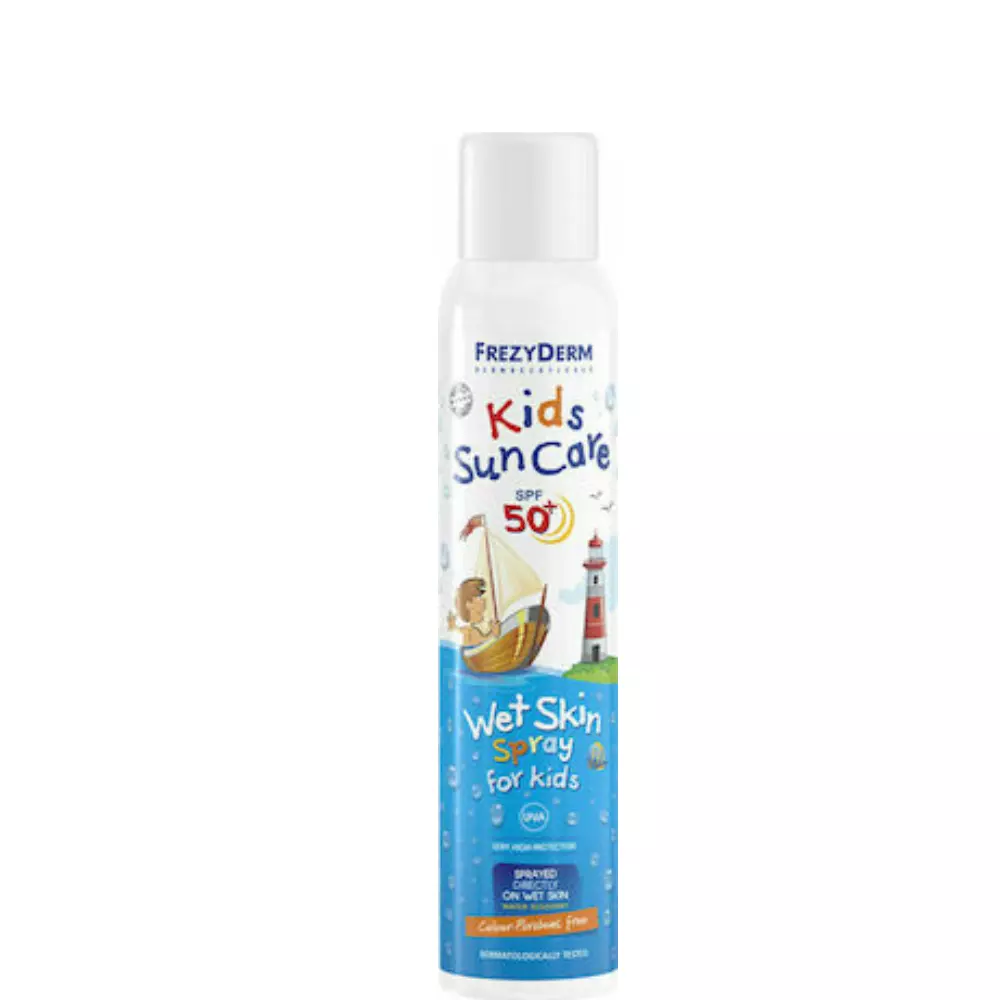 Frezyderm Αδιάβροχο Παιδικό Αντηλιακό Spray Kids Sun Care για Πρόσωπο & Σώμα SPF50 200ml