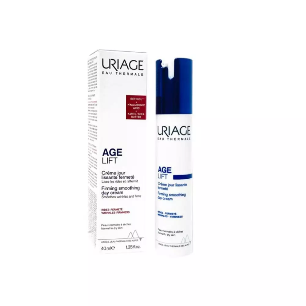 Uriage Age Lift Firming Smoothing Day Cream Αντιγηραντική Κρέμα Ημέρας Για Σύσφιξη Με Ρετινόλη, 40ml