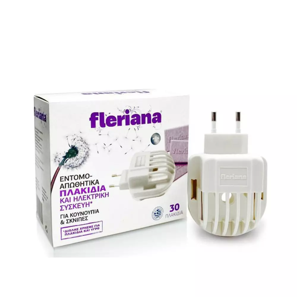 Power Health Fleriana Ηλεκτρική Συσκευή και Εντομοαπωθητικά Πλακίδια 30Τμχ.