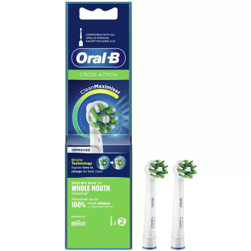 Oral-B Cross Action Ανταλλακτικές Κεφαλές 2τεμ