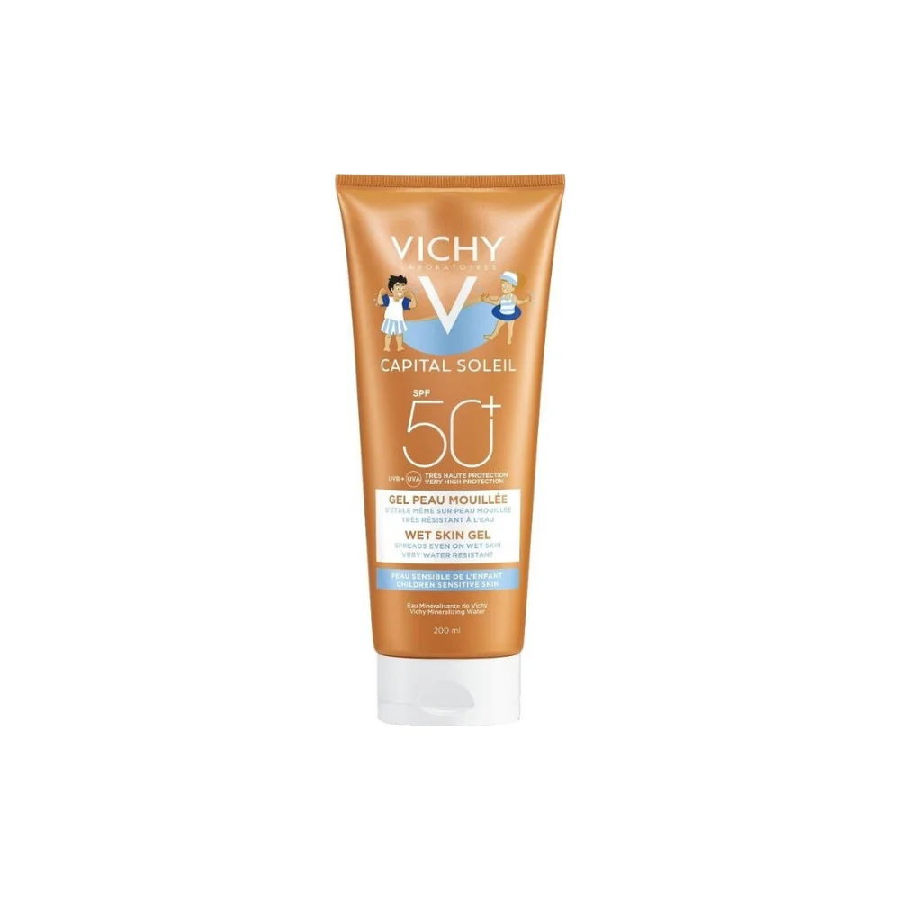 Vichy Αδιάβροχο Παιδικό Αντηλιακό Gel Capital Soleil για Πρόσωπο & Σώμα SPF50+ 200ml