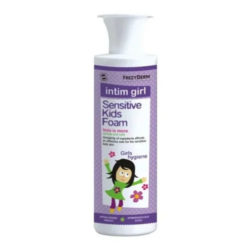 Frezyderm Sensitive Kids Intim Girl &Upsilon;&pi;&omicron;&alpha;&lambda;&lambda;&epsilon;&rho;&gamma;&iota;&kappa;ό &Pi;&alpha;&iota;&delta;&iota;&kappa;ό &Kappa;&alpha;&theta;&alpha;&rho;&iota;&sigma;&tau;&iota;&kappa;ό&nbsp; &mu;&epsilon; &Chi;&alpha;&mu;&omicron;&mu;ή&lambda;&iota; &gamma;&iota;&alpha; &tau;&eta;&nu; &Epsilon;&upsilon;&alpha;ί&sigma;&theta;&eta;&tau;&eta; &Pi;&epsilon;&rho;&iota;&omicron;&chi;ή &sigma;&epsilon; &Mu;&omicron;&rho;&phi;ή &Alpha;&phi;&rho;&omicron;ύ 250ml