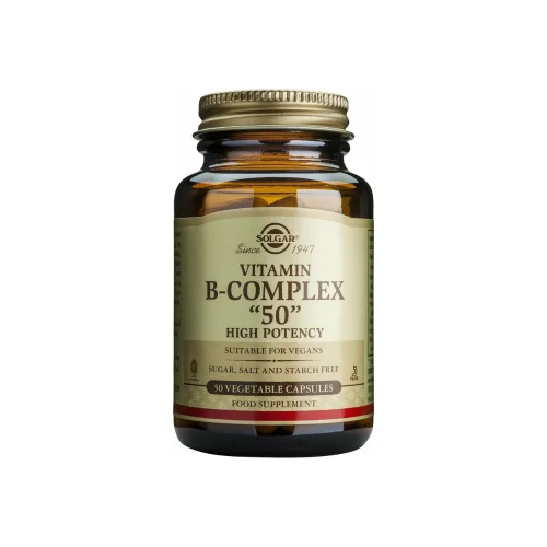 Solgar B-Complex "50" &Pi;&omicron;&lambda;&upsilon;&beta;&iota;&tau;&alpha;&mu;ί&nu;&eta; &tau;&omicron;&upsilon; &Sigma;&upsilon;&mu;&pi;&lambda;έ&gamma;&mu;&alpha;&tau;&omicron;&sigmaf; &Beta; &mu;&epsilon; 50mg &Beta;&iota;&tau;&alpha;&mu;&iota;&nu;ώ&nu; &gamma;&iota;&alpha; &Epsilon;&nu;έ&rho;&gamma;&epsilon;&iota;&alpha;, &Mu;&alpha;&lambda;&lambda;&iota;ά & &Delta;έ&rho;&mu;&alpha; 50caps