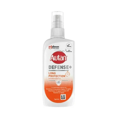 Autan Defense+ &Epsilon;&nu;&tau;&omicron;&mu;&omicron;&alpha;&pi;&omega;&theta;&eta;&tau;&iota;&kappa;ή &Lambda;&omicron;&sigma;&iota;ό&nu; &sigma;&epsilon; Spray Long Protection &Kappa;&alpha;&tau;ά&lambda;&lambda;&eta;&lambda;&eta; &gamma;&iota;&alpha; &Pi;&alpha;&iota;&delta;&iota;ά 100ml